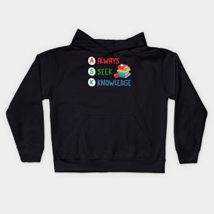 Always Seek Knowledge Kids Hoodie